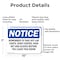 Signmission Remember To Take Off Lab Coats Shoe Covers, 10 in W x Rectangle, Aluminum OS-2PACK-NS-A-710-L-18029 - alternate 2